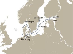 Queen Anne, 9 Nights Scandinavia And Northern Europe ex Hamburg, Germany to Kiel, Germany