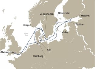 Queen Anne, 14 Nights Scandinavia And Northern Europe ex Southampton, England, UK Return Queen Anne, 14 Nights Scandinavia And Northern Europe ex Southampton, England, UK Return