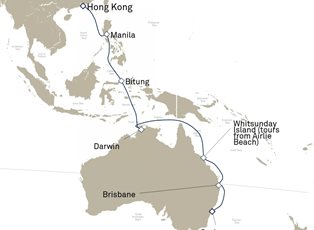 Queen Anne, 18 Nights Hong Kong To Sydney ex Hong Kong, China to Sydney, NSW, Australia