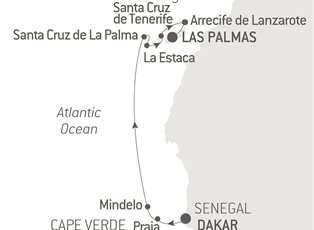 Le Laperouse, 10 Night Volcanic landscapes from Cape Verde to Canary Islands ex Dakar, Senegal to Gran Canaria (Las Palmas), Canary Islands Le Laperouse, 10 Night Volcanic landscapes from Cape Verde to Canary Islands ex Dakar, Senegal to Gran Canaria (Las Palmas), Canary Islands