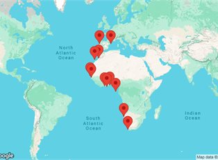 Navigator, 24 Nights West Africa Passage ex Cape Town to Barcelona Navigator, 24 Nights West Africa Passage ex Cape Town to Barcelona