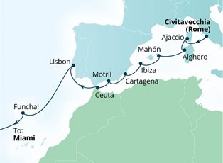 Seabourn Quest, 21 Night Jewels Of Andalusia & Atlantic Crossing ex Rome (Civitavecchia), Italy to Miami, Florida USA Seabourn Quest, 21 Night Jewels Of Andalusia & Atlantic Crossing ex Rome (Civitavecchia), Italy to Miami, Florida USA