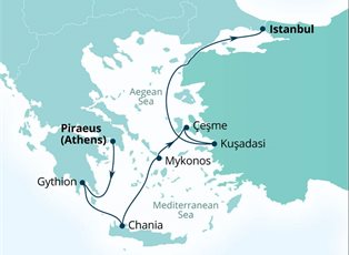 Seabourn Quest, 7 Night Greek Isles & Ephesus ex Athens (Piraeus) Greece to Istanbul, Turkey Seabourn Quest, 7 Night Greek Isles & Ephesus ex Athens (Piraeus) Greece to Istanbul, Turkey