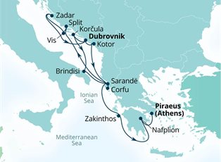 Seabourn Quest, 14 Night Grecian Gems & Dalmatian Delights ex Dubrovnik, Croatia to Athens (Piraeus) Greece Seabourn Quest, 14 Night Grecian Gems & Dalmatian Delights ex Dubrovnik, Croatia to Athens (Piraeus) Greece