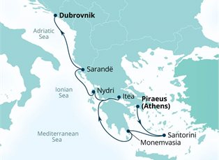 Seabourn Quest, 7 Night Greece & Dalmatian Delights ex Athens (Piraeus) Greece to Dubrovnik, Croatia Seabourn Quest, 7 Night Greece & Dalmatian Delights ex Athens (Piraeus) Greece to Dubrovnik, Croatia