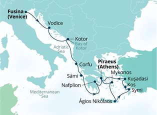 Seabourn Quest, 14 Night Ephesus, Adriatic & Grecian Gems ex Fusina, Italy to Athens (Piraeus) Greece Seabourn Quest, 14 Night Ephesus, Adriatic & Grecian Gems ex Fusina, Italy to Athens (Piraeus) Greece