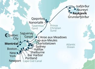 Seabourn Ovation, 34 Night Fire & Ice Passage & Canada's Fall Foliage ex Reykjavik, Iceland to Montreal, Quebec, Canada Seabourn Ovation, 34 Night Fire & Ice Passage & Canada's Fall Foliage ex Reykjavik, Iceland to Montreal, Quebec, Canada
