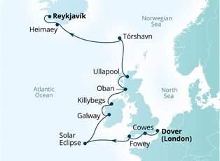 Seabourn Ovation, 14 Night West Ireland Gems & Solar Eclipse ex Dover, England to Reykjavik, Iceland Seabourn Ovation, 14 Night West Ireland Gems & Solar Eclipse ex Dover, England to Reykjavik, Iceland