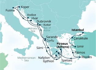 Seabourn Quest, 21 Night Jewels Of The Adriatic & Aegean ex Istanbul, Turkey to Athens (Piraeus) Greece Seabourn Quest, 21 Night Jewels Of The Adriatic & Aegean ex Istanbul, Turkey to Athens (Piraeus) Greece