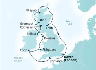 Seabourn Ovation, 14 Night Jewels Of The British Isles ex Dover, England Return Seabourn Ovation, 14 Night Jewels Of The British Isles ex Dover, England Return