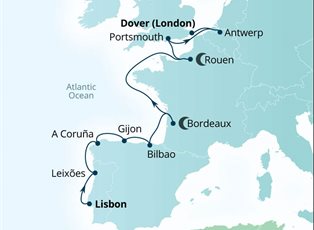 Seabourn Ovation, 15 Night Bay Of Biscay: Spain & France Explorer ex Lisbon, Portugal to Dover, England Seabourn Ovation, 15 Night Bay Of Biscay: Spain & France Explorer ex Lisbon, Portugal to Dover, England