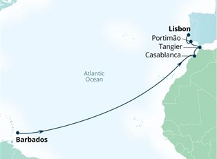 Seabourn Ovation, 13 Night Caribbean & Atlantic Passage ex Bridgetown, Barbados to Lisbon, Portugal Seabourn Ovation, 13 Night Caribbean & Atlantic Passage ex Bridgetown, Barbados to Lisbon, Portugal
