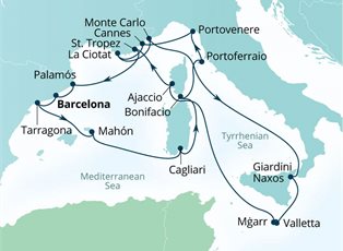Seabourn Ovation, 19 Night Mediterranean Magic & Tyrrhenian Treasures ex Monte Carlo, Monaco Return Seabourn Ovation, 19 Night Mediterranean Magic & Tyrrhenian Treasures ex Monte Carlo, Monaco Return