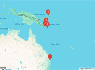 Pacific Encounter, 10 Night New Guinea Island Encounter ex Brisbane Return Pacific Encounter, 10 Night New Guinea Island Encounter ex Brisbane Return