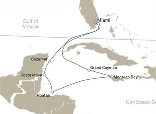 Queen Elizabeth, 9 Nights Western Caribbean ex Miami, Florida Return Queen Elizabeth, 9 Nights Western Caribbean ex Miami, Florida Return