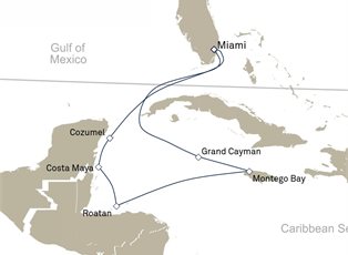 Queen Elizabeth, 9 Nights Western Caribbean ex Miami, Florida Return Queen Elizabeth, 9 Nights Western Caribbean ex Miami, Florida Return