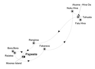 Silver Whisper, 14 Nights Papeete to Papeete ex Papeete, Tahiti Return Silver Whisper, 14 Nights Papeete to Papeete ex Papeete, Tahiti Return