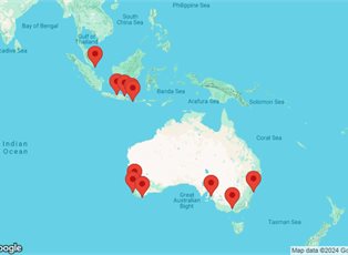 Azamara Pursuit, 22 Night Australia Intensive Voyage ex Sydney, NSW, Australia to Singapore Azamara Pursuit, 22 Night Australia Intensive Voyage ex Sydney, NSW, Australia to Singapore
