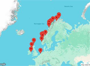 Azamara Quest, Norway Intensive: Tromso, Bodo & North Cape ex Ijmuiden, Netherlands (for Amsterdam) to Dublin, Ireland Azamara Quest, Norway Intensive: Tromso, Bodo & North Cape ex Ijmuiden, Netherlands (for Amsterdam) to Dublin, Ireland