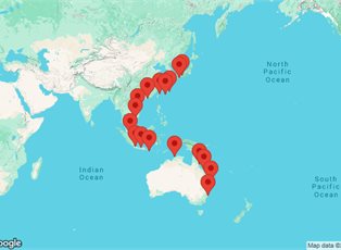 Azamara Pursuit, Australia & Asia Cruise: Sydney, Bali & Hong Kong ex Sydney, NSW, Australia to Kobe, Japan Azamara Pursuit, Australia & Asia Cruise: Sydney, Bali & Hong Kong ex Sydney, NSW, Australia to Kobe, Japan