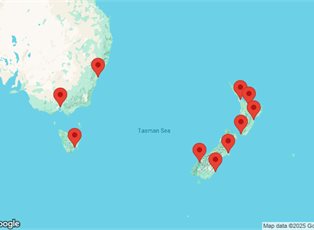 Azamara Pursuit, New Zealand & Australia Cruise: Aukland, Milford Sound & Sydney ex Auckland, New Zealand to Melbourne, VIC, Australia Azamara Pursuit, New Zealand & Australia Cruise: Aukland, Milford Sound & Sydney ex Auckland, New Zealand to Melbourne, VIC, Australia
