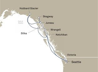 Queen Elizabeth, 10 Nights Alaska ex Seattle, Washington, USA Return Queen Elizabeth, 10 Nights Alaska ex Seattle, Washington, USA Return