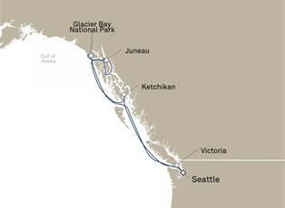Queen Elizabeth, 7 Nights Alaska ex Seattle, Washington, USA Return Queen Elizabeth, 7 Nights Alaska ex Seattle, Washington, USA Return