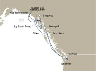 Queen Elizabeth, 11 Nights Alaska ex Seattle, Washington, USA Return Queen Elizabeth, 11 Nights Alaska ex Seattle, Washington, USA Return