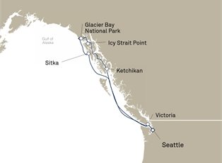 Queen Elizabeth, 8 Nights Alaska ex Seattle, Washington, USA Return Queen Elizabeth, 8 Nights Alaska ex Seattle, Washington, USA Return