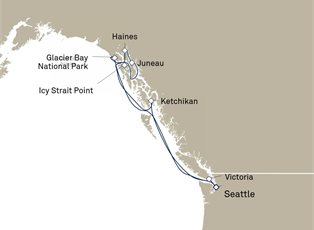 Queen Elizabeth, 9 Nights Alaska ex Seattle, Washington, USA Return Queen Elizabeth, 9 Nights Alaska ex Seattle, Washington, USA Return