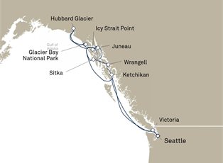 Queen Elizabeth, 11 Nights Alaska ex Seattle, Washington, USA Return Queen Elizabeth, 11 Nights Alaska ex Seattle, Washington, USA Return