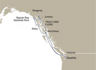Queen Elizabeth, 10 Nights Alaska ex Seattle, Washington, USA Return Queen Elizabeth, 10 Nights Alaska ex Seattle, Washington, USA Return