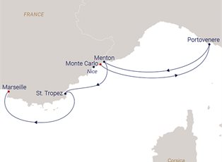 Sea Cloud Spirit, 4 Night Luxury Lifestyle, Relaxing Beats ex Monte Carlo, Monaco to Marseilles, France Sea Cloud Spirit, 4 Night Luxury Lifestyle, Relaxing Beats ex Monte Carlo, Monaco to Marseilles, France