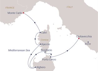 Sea Cloud Spirit, 7 Night Savoir Vivre Meets La Dolce Vita ex Monte Carlo, Monaco to Rome (Civitavecchia), Italy Sea Cloud Spirit, 7 Night Savoir Vivre Meets La Dolce Vita ex Monte Carlo, Monaco to Rome (Civitavecchia), Italy