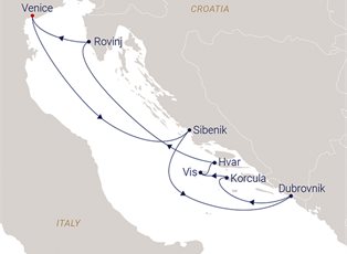 Sea Cloud Spirit, 9 Night The Enchanting Croatian Coast ex Venice, Italy Return Sea Cloud Spirit, 9 Night The Enchanting Croatian Coast ex Venice, Italy Return