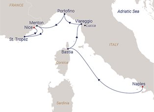 Sea Cloud Spirit, 7 Night Extend The Summer In Elegance ex Naples, Italy to Nice, France Sea Cloud Spirit, 7 Night Extend The Summer In Elegance ex Naples, Italy to Nice, France