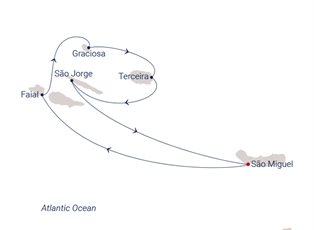 Sea Cloud Spirit, 7 Night ex Ponta Delgada, Azores, Portugal Return Sea Cloud Spirit, 7 Night ex Ponta Delgada, Azores, Portugal Return