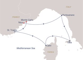 Sea Cloud Spirit, 7 Night Between Côte D’azur And Cinque Terre ex Nice, France to Monte Carlo, Monaco Sea Cloud Spirit, 7 Night Between Côte D’azur And Cinque Terre ex Nice, France to Monte Carlo, Monaco