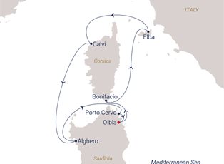 Sea Cloud Spirit, 8 Night Emerald Coasts In The Late Summer ex Olbia, Sardinia. IT Return Sea Cloud Spirit, 8 Night Emerald Coasts In The Late Summer ex Olbia, Sardinia. IT Return