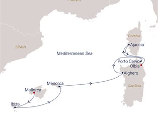 Sea Cloud Spirit, 10 Night Songs ’N’ Sail ex Mallorca, Spain to Olbia, Sardinia. IT Sea Cloud Spirit, 10 Night Songs ’N’ Sail ex Mallorca, Spain to Olbia, Sardinia. IT