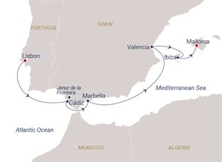 Sea Cloud Spirit, 9 Night Happy Birthday, Sea Cloud Spirit ex Lisbon, Portugal to Mallorca, Spain Sea Cloud Spirit, 9 Night Happy Birthday, Sea Cloud Spirit ex Lisbon, Portugal to Mallorca, Spain