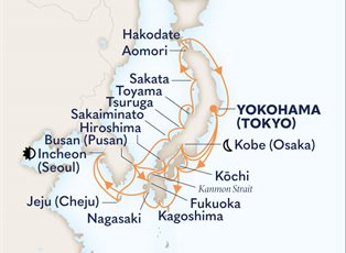 Westerdam, 28 Night South Korea & Circle Japan Collector ex Yokohama, Japan Return Westerdam, 28 Night South Korea & Circle Japan Collector ex Yokohama, Japan Return