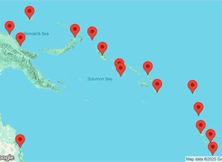 Heritage Adventurer, 16 Night Discover the Secrets of Melanesia ex Cairns, Qld, Australia to Port Vila Vanuatu Heritage Adventurer, 16 Night Discover the Secrets of Melanesia ex Cairns, Qld, Australia to Port Vila Vanuatu