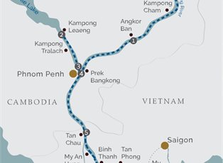Jayavarman, 7 Night The Lost Civilisation (Low Water) ex Siem Reap to Saigon Jayavarman, 7 Night The Lost Civilisation (Low Water) ex Siem Reap to Saigon