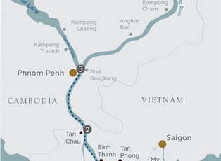 The Jahan, 3 Night Pearl of the Orient ex Saigon to Phnom Penh The Jahan, 3 Night Pearl of the Orient ex Saigon to Phnom Penh