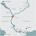 Jayavarman, 3 Night Pearl of the Orient ex Saigon to Phnom Penh