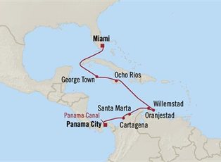 Marina, 10 Night Panama To Caribbean Joy ex Panama City, Panama to Miami, Florida USA Marina, 10 Night Panama To Caribbean Joy ex Panama City, Panama to Miami, Florida USA