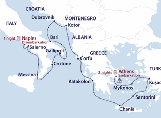 Douglas Mawson, 17 nights Athens to Naples: Myths of the Mediterranean ex Athens to Naples Douglas Mawson, 17 nights Athens to Naples: Myths of the Mediterranean ex Athens to Naples