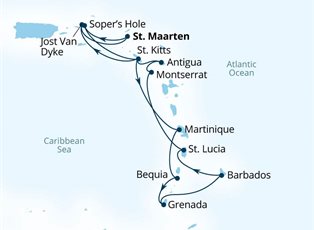 Seabourn Ovation, 14 Night Caribbean Gems In Depth ex Philipsburg, St Maarten Return Seabourn Ovation, 14 Night Caribbean Gems In Depth ex Philipsburg, St Maarten Return