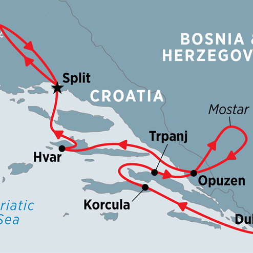 Croatia Coastal Cruising: Dubrovnik to Split (Peregrine Dalmatia)